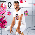 Artist Eli Sudbrack in the WHS T-Shirt 