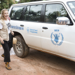 KATE WITH WORLD FOOD PROGRAM SUV
