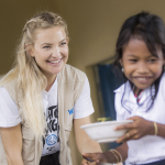 KATE SERVING CHILDREN FOOD